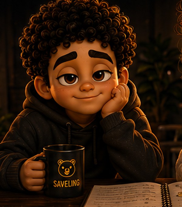 Him — the male Saveling character resting his chin on his hand